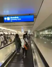 Transfer journey to an overseas case site